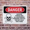 Signmission Pesticide Storage Area Danger Sign, Plastic, 10in W x 7in L, 2PK OS-2PACK-DS-P-710-L-1523 - alternate 7